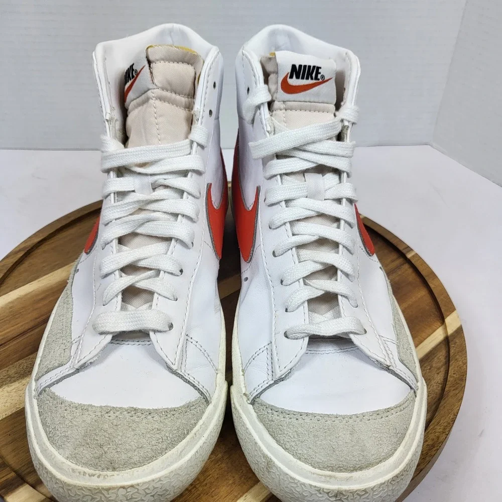 Nike Blazer Mid '77 Vintage Habanero Red White High Top Sneakers Women's Size 9